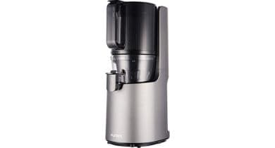 Hurom Prensado en Frio H200. Hurom Maquina-electronica-de-exprimidor-lento-plateado-150-W-autoalimentacion-con-tolva-de-boca-grande.