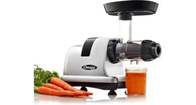 Omega Prensado en frío J8006HDS. Extractor-de-jugo-de-frutas,-verduras-y-leche-de-nuez